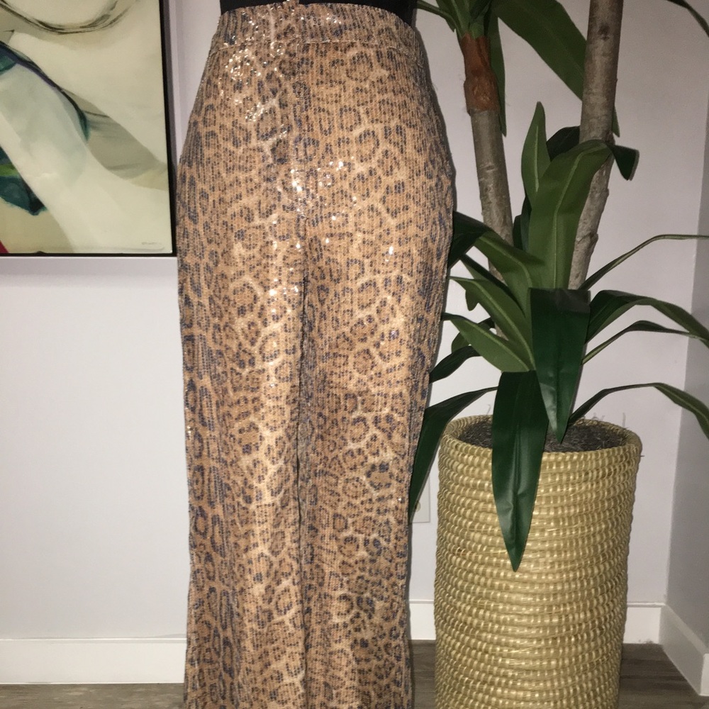 Brown/Black Sequence Detail Pant